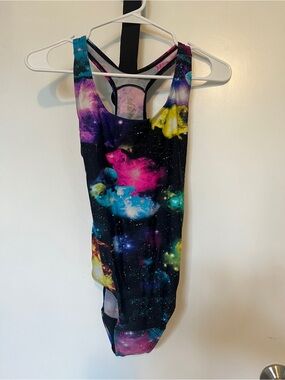 Ruby Love XS Period SwimwearGalaxy Print One-Piece Swimsuit
